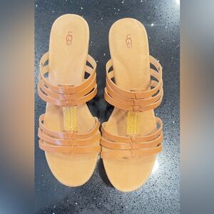 UGG Tan Strappy Sandals